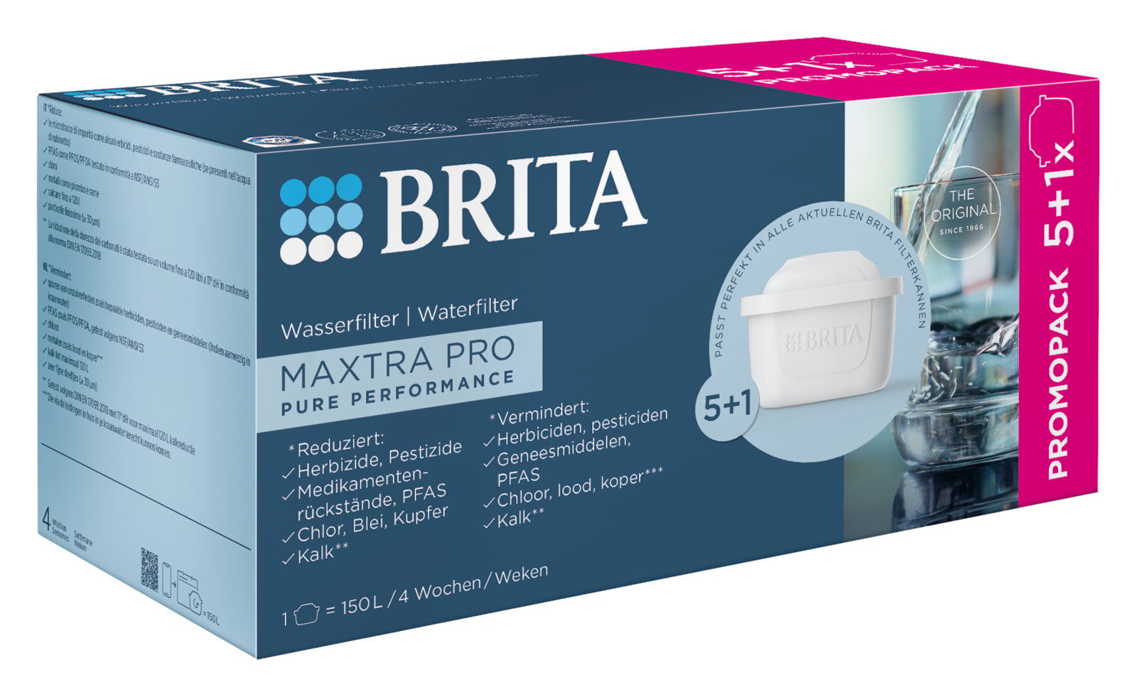 Набір картриджів Brita MXPro Pure Performance All-in-1, 5+1 шт (1051763)