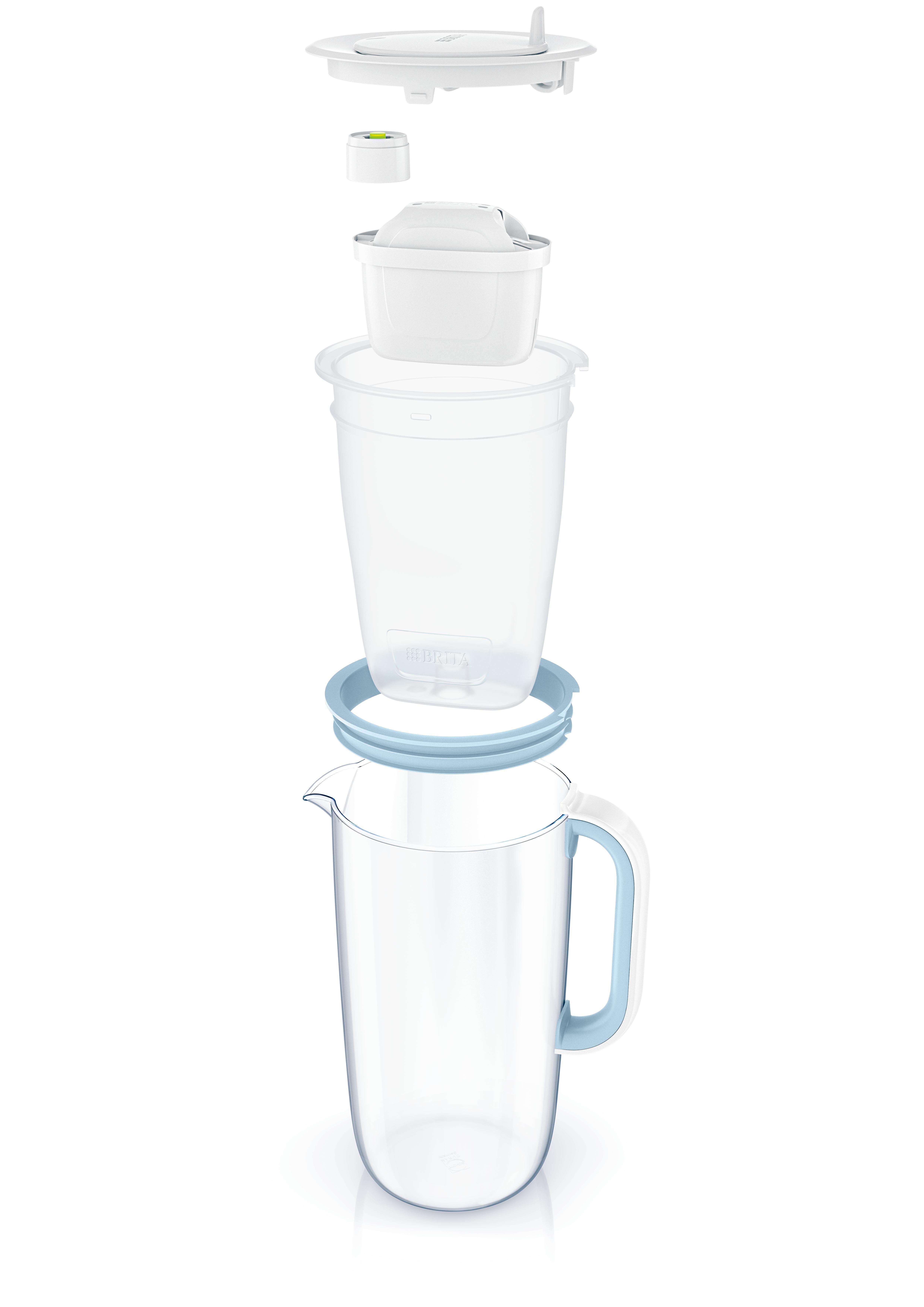 Фільтр-глечик Brita ONE скляний LED MXpro cиній (1050452)