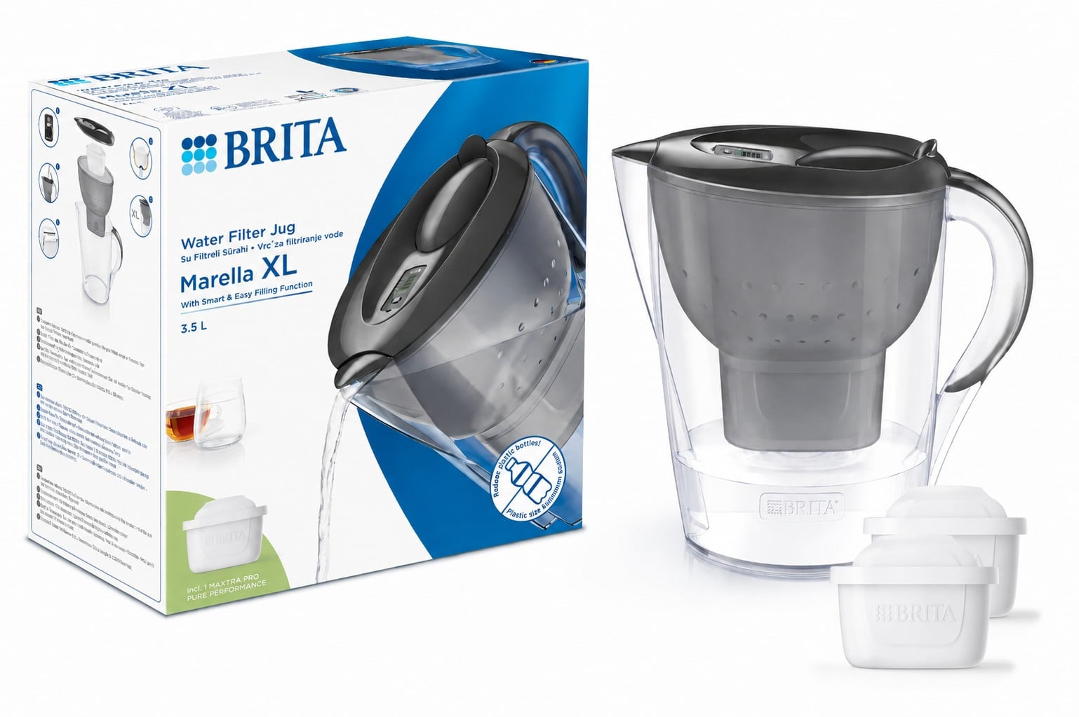 Фільтр-глечик Brita Marella XL MXpro графіт (1052724)