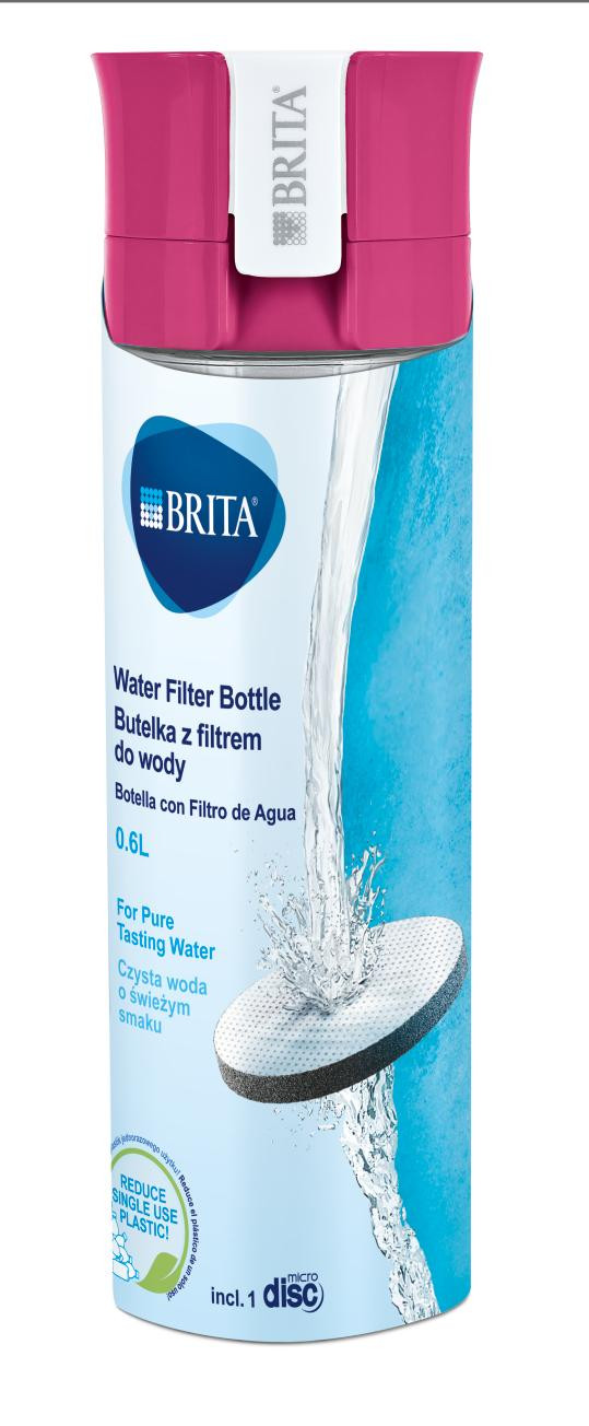 Фільтр-пляшка Brita Vital  600 мл рожева (1020102)