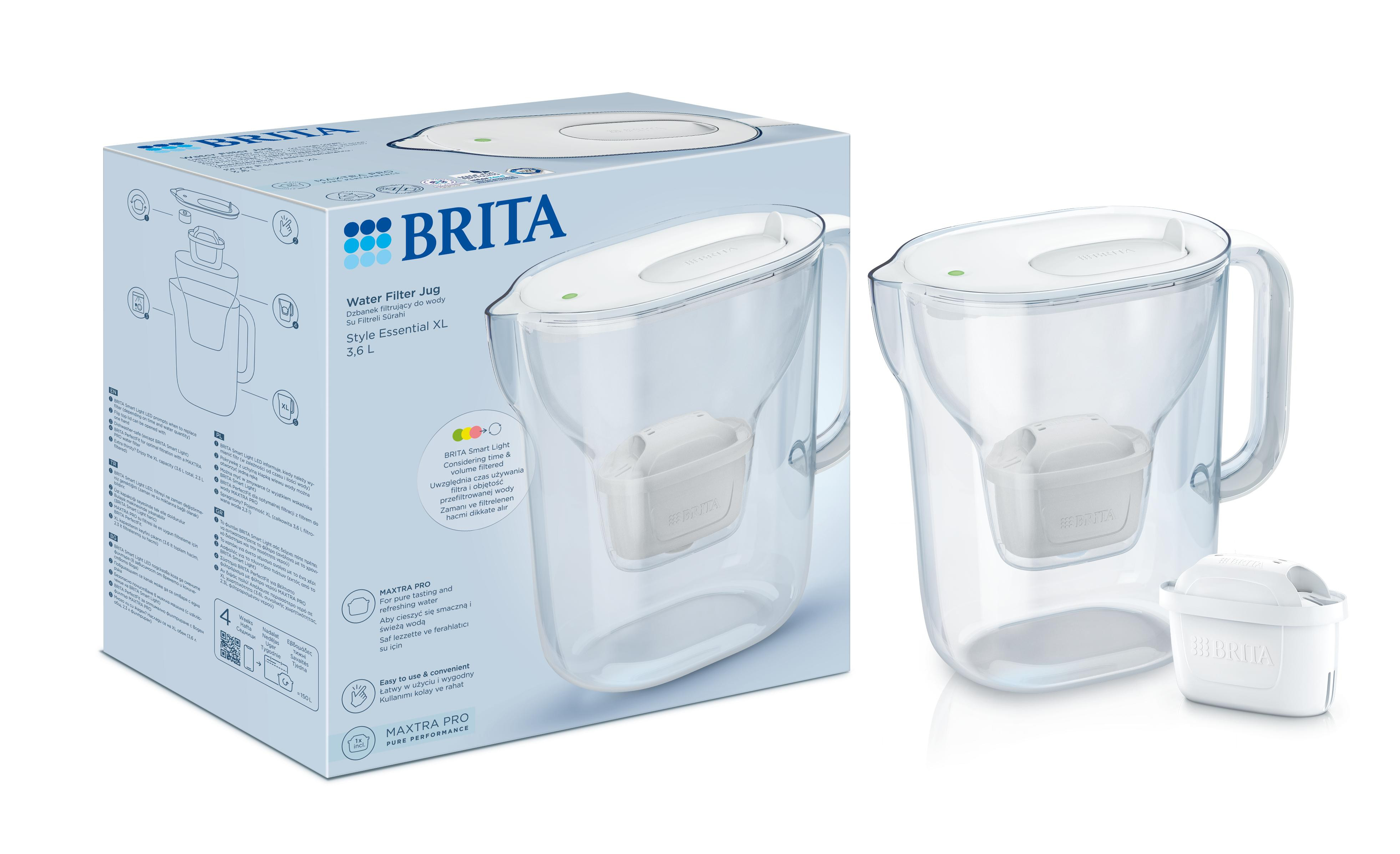Фільтр-глечик Brita Style Essential XL Mxpro білий (1058045)