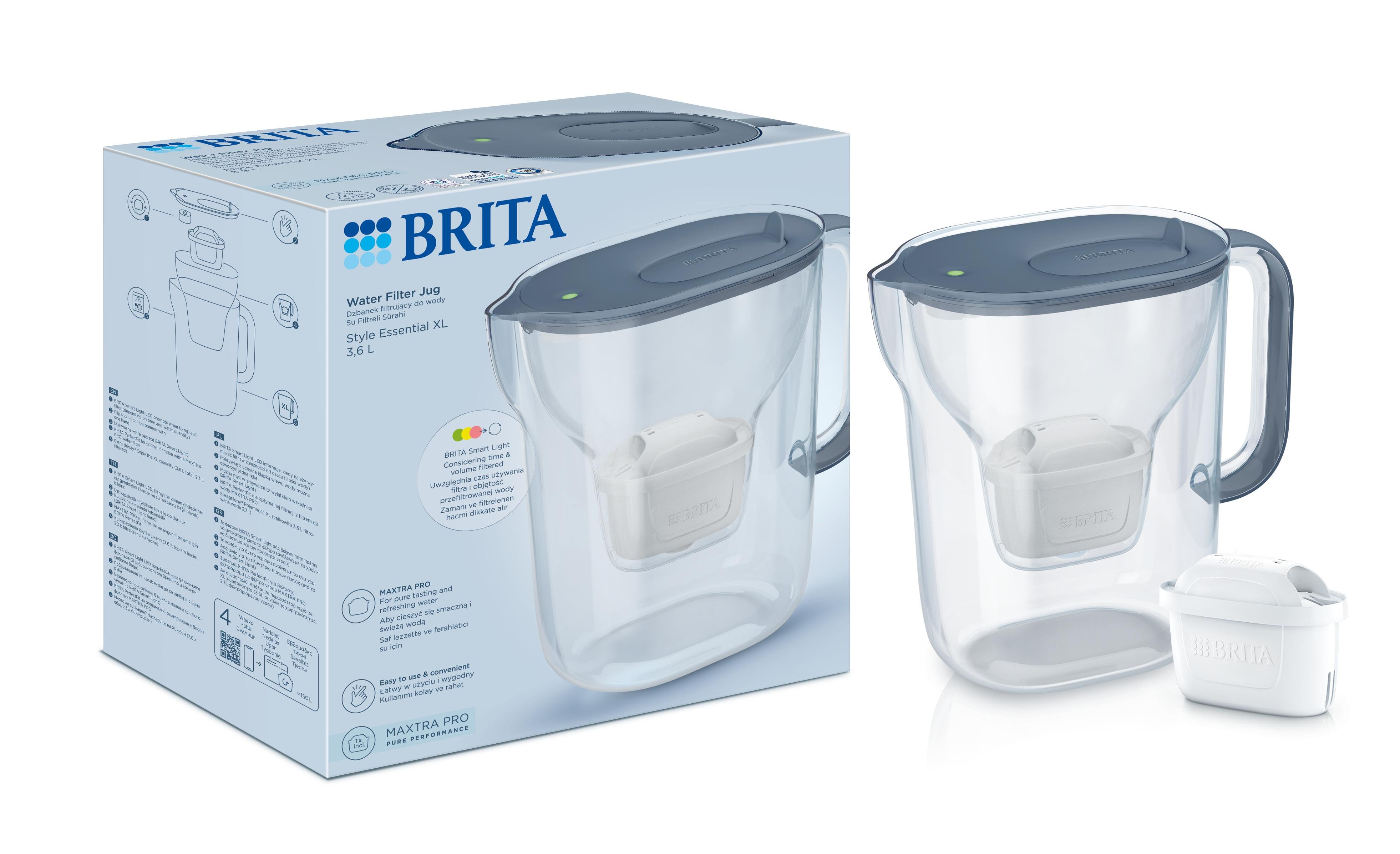 Фільтр-глечик Brita Style Essential XL Mxpro сіро-блакитний (1058043)